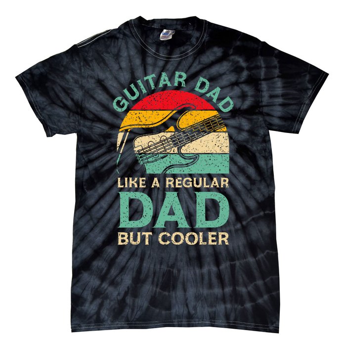 Fathers Day Guitar Dad For Guitarist Music Lover Dad Tie-Dye T-Shirt