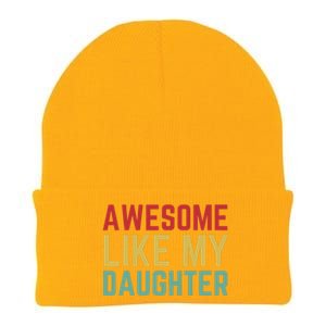 Fathers Day Gift From Daughter Wife Awesome Like My Daughter Knit Cap Winter Beanie