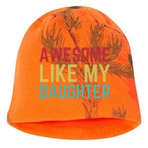 Fathers Day Gift From Daughter Wife Awesome Like My Daughter Kati - Camo Knit Beanie