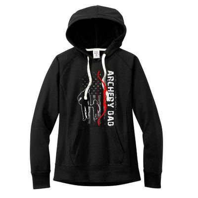 Father's Day Gift Archery Dad Proud Archery Daddy Women's Fleece Hoodie