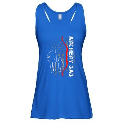 Father's Day Gift Archery Dad Proud Archery Daddy Ladies Essential Flowy Tank