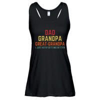 Fathers Day Gift From Grandkids Dad Grandpa Great Grandpa Ladies Essential Flowy Tank