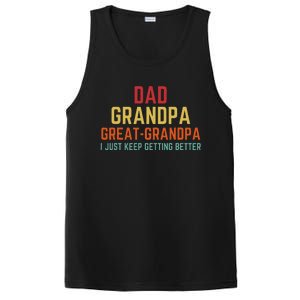 Fathers Day Gift From Grandkids Dad Grandpa Great Grandpa PosiCharge Competitor Tank