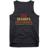 Fathers Day Gift From Grandkids Dad Grandpa Great Grandpa Tank Top