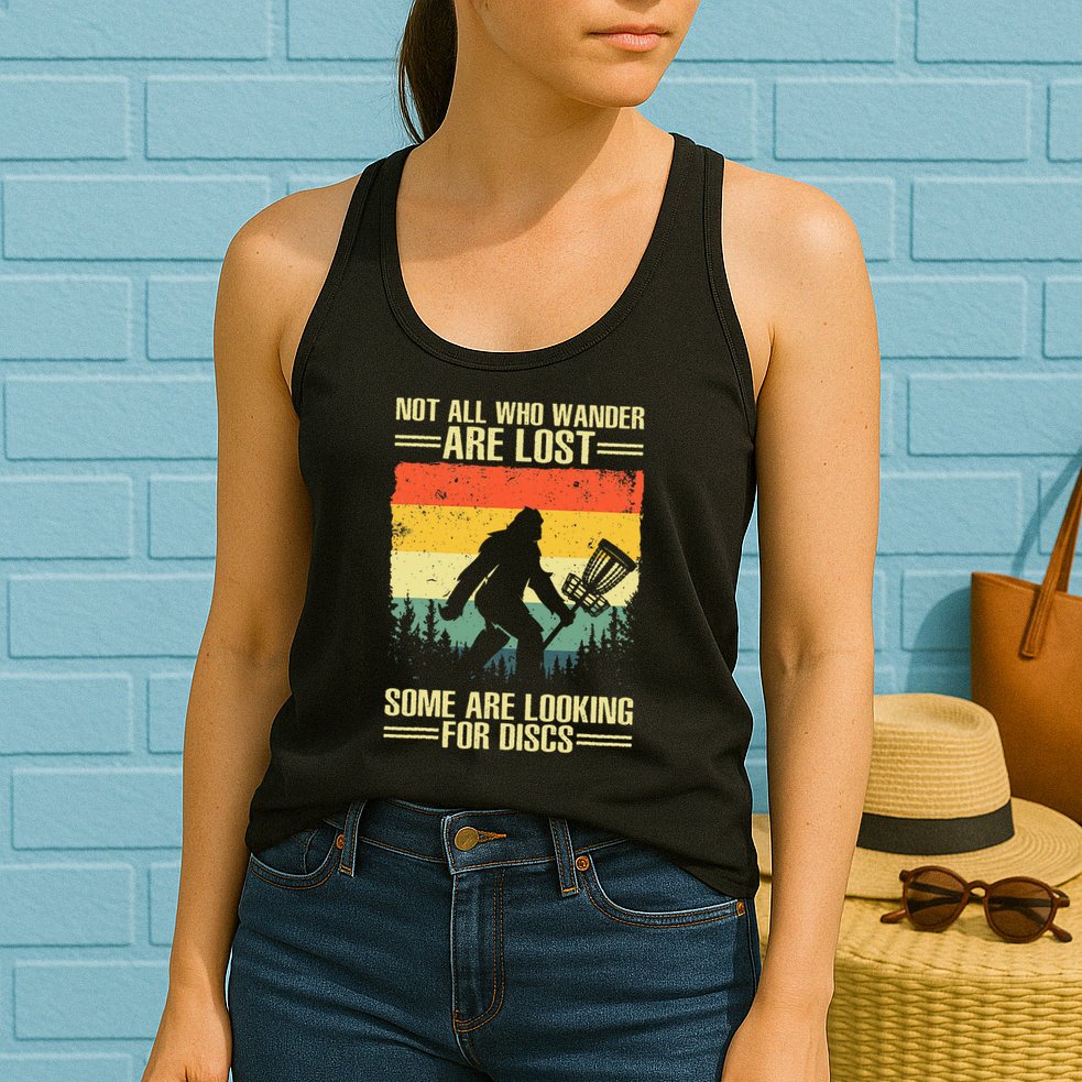 Funny Disc Golf Art For  Disc Golf Player Womens Tank Top