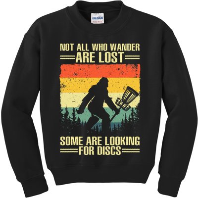 Funny Disc Golf Art For  Disc Golf Player Kids Sweatshirt