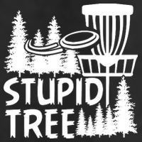Funny Disc Golf Stupid Tree Distressed Frisbee Golf 7 Panel Mesh Trucker Snapback Hat