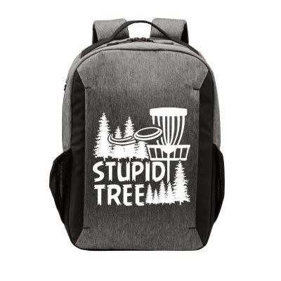 Funny Disc Golf Stupid Tree Distressed Frisbee Golf Vector Backpack