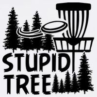 Funny Disc Golf Stupid Tree Distressed Frisbee Golf Cooling Performance Crew T-Shirt