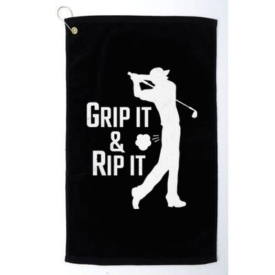 Funny Disc Golf Frolf Grip It And Rip It Frisbee Sport Platinum Collection Golf Towel