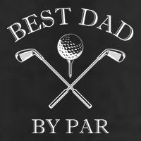 FatherS Day Golf Best Dad By Par LetS Par Par Gift 7 Panel Mesh Trucker Snapback Hat