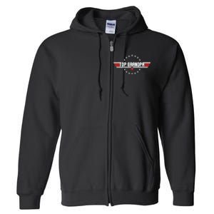 Fathers Day Gift Grandpa Gift From Son Daughter Grandkids Full Zip Hoodie