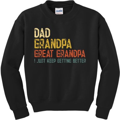 Fathers Day Gift from Grand Dad Grandpa Great Grandpa Kids Sweatshirt