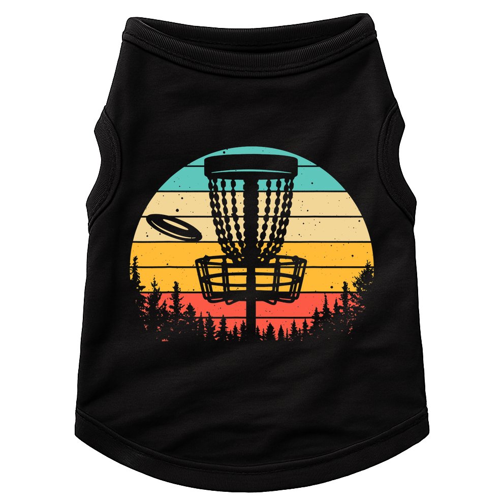 Funny Disc Golf Art For Vintage Disc Golfer Lovers Doggie Tank