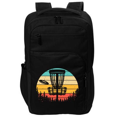 Funny Disc Golf Art For Vintage Disc Golfer Lovers Impact Tech Backpack