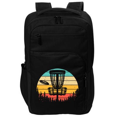 Funny Disc Golf Art For Vintage Disc Golfer Lovers Impact Tech Backpack