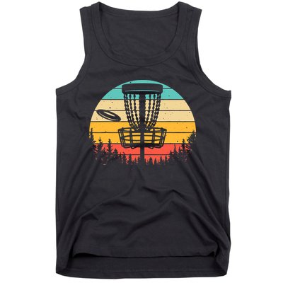 Funny Disc Golf Art For Vintage Disc Golfer Lovers Tank Top