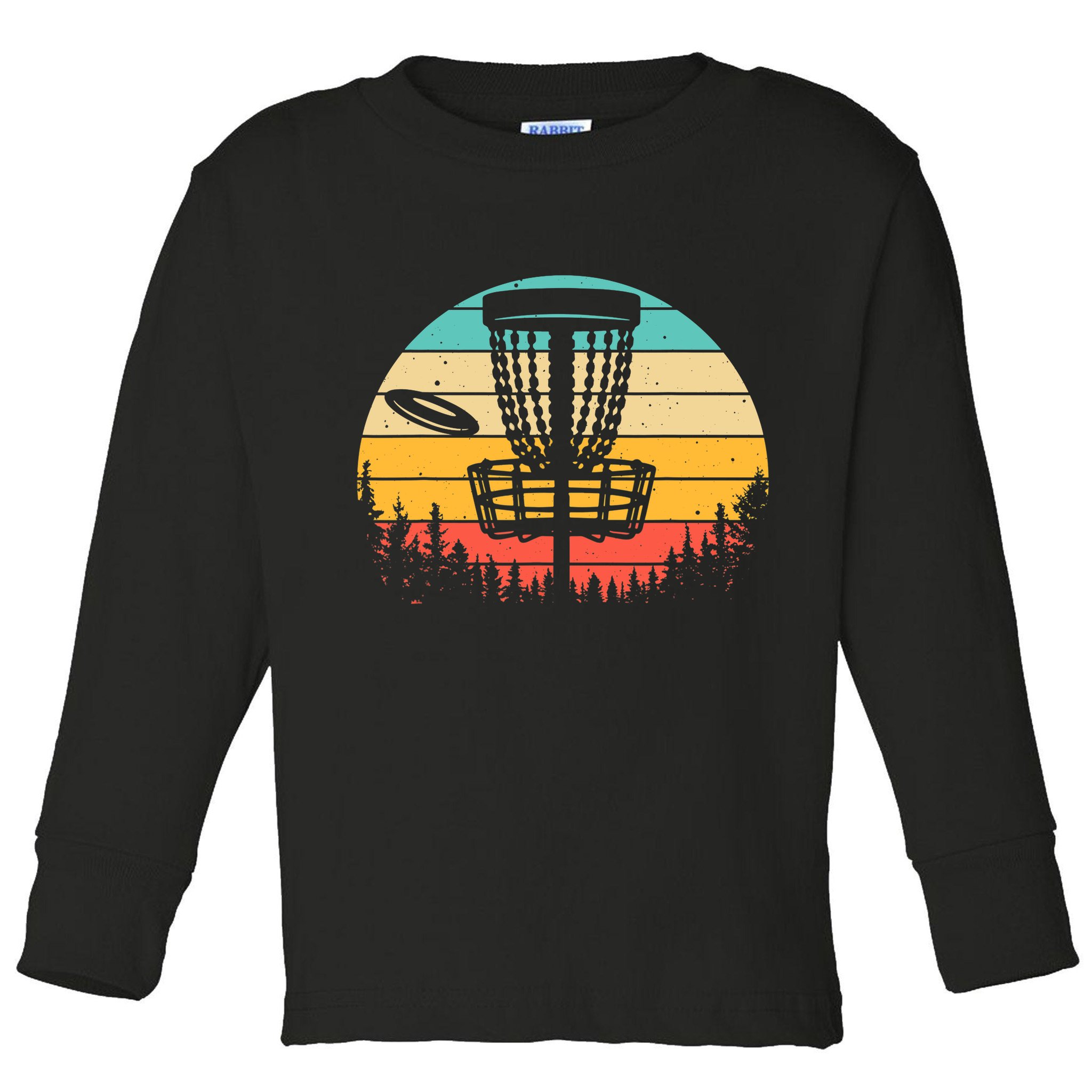 Funny Disc Golf Art For Vintage Disc Golfer Lovers Toddler Long Sleeve Shirt