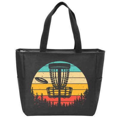 Funny Disc Golf Art For Vintage Disc Golfer Lovers Zip Tote Bag