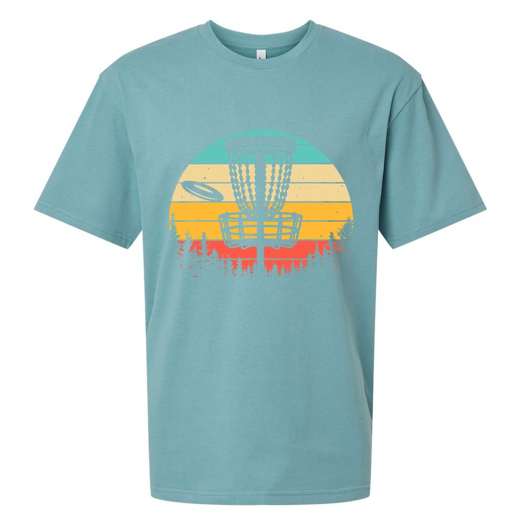 Funny Disc Golf Art For Vintage Disc Golfer Lovers Sueded Cloud Jersey T-Shirt
