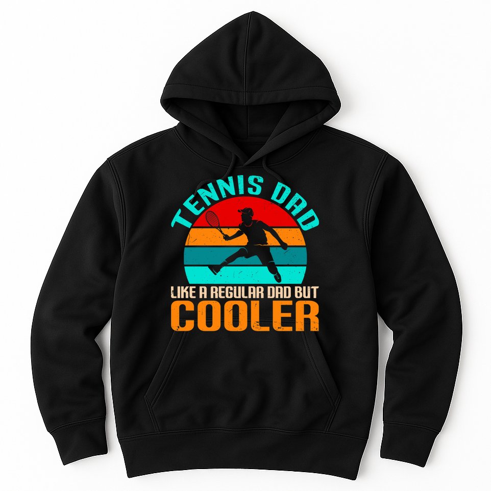 Father's Day Gift Tennis Dad Vintage Tennis Player Premium Hoodie
