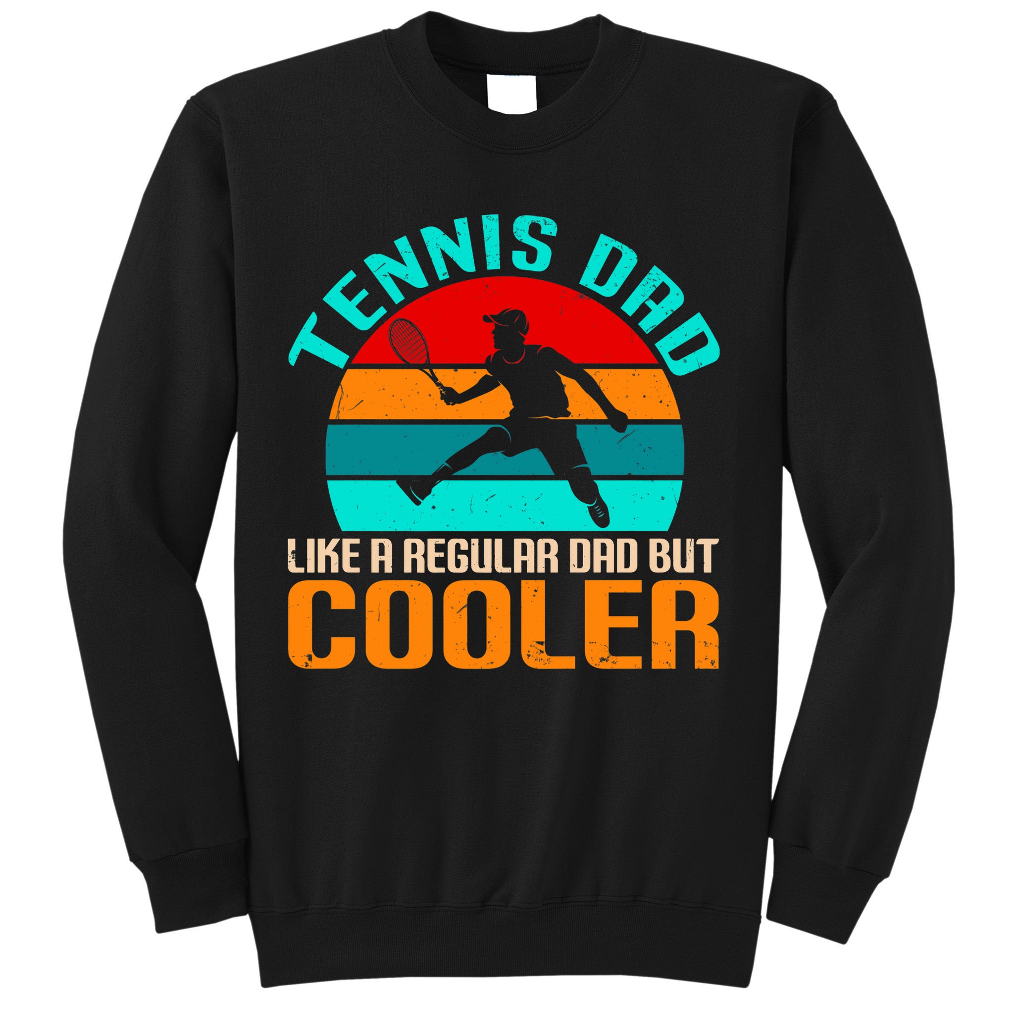Father's Day Gift Tennis Dad Vintage Tennis Player Premium Sweatshirt