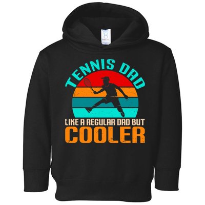 Father's Day Gift Tennis Dad Vintage Tennis Player Premium Toddler Hoodie