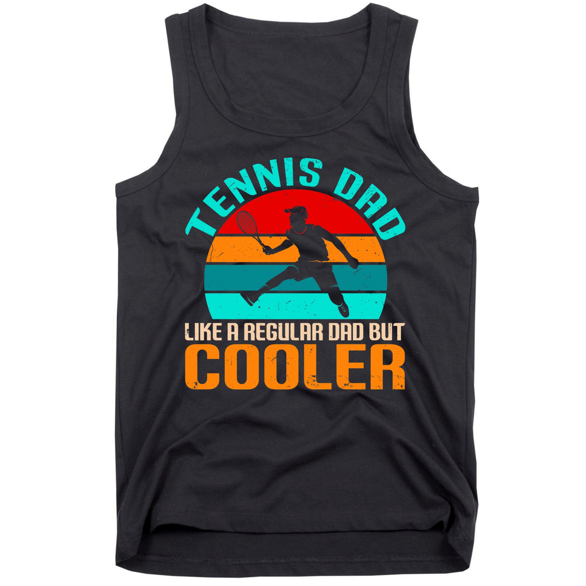 Father's Day Gift Tennis Dad Vintage Tennis Player Premium Tank Top