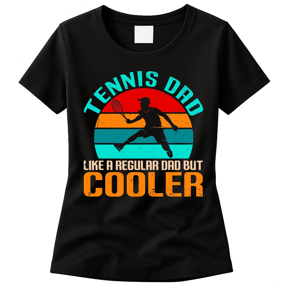 Father's Day Gift Tennis Dad Vintage Tennis Player Premium Womens T-Shirt