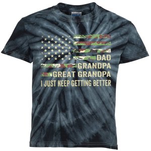 Fathers Day Gift from Grand Dad Grandpa Great Grandpa Kids Tie-Dye T-Shirt