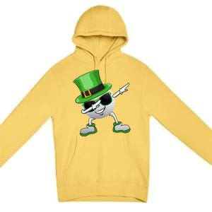 Funny Dabbing Golf Ball St Patricks Day Leprechauns Shamrock Funny Gift Premium Pullover Hoodie