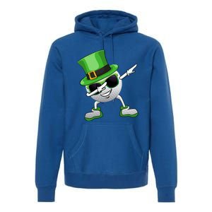 Funny Dabbing Golf Ball St Patricks Day Leprechauns Shamrock Funny Gift Premium Hoodie