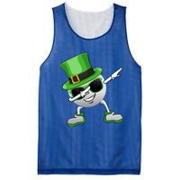 Funny Dabbing Golf Ball St Patricks Day Leprechauns Shamrock Funny Gift Mesh Reversible Basketball Jersey Tank