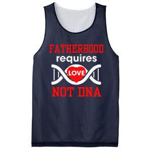 Fathers Day Gift For Stepdad Require Love Not DNA Tee Mesh Reversible Basketball Jersey Tank