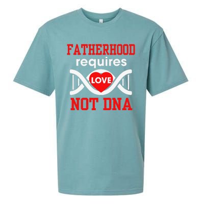 Fathers Day Gift For Stepdad Require Love Not DNA Tee Sueded Cloud Jersey T-Shirt