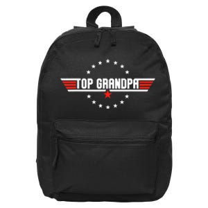 Fathers Day Gift Grandpa Gift From Grandkids Son Daughter 16 in Basic Backpack