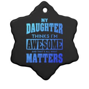 Fathers Day Gift From Daughter Awesome Dad Or Mom Gift Cool Gift Ceramic Star Ornament