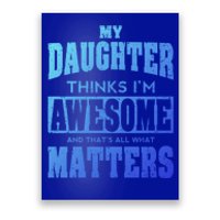 Fathers Day Gift From Daughter Awesome Dad Or Mom Gift Cool Gift Poster