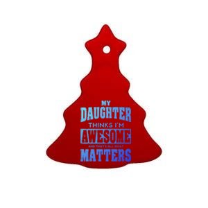 Fathers Day Gift From Daughter Awesome Dad Or Mom Gift Cool Gift Ceramic Tree Ornament