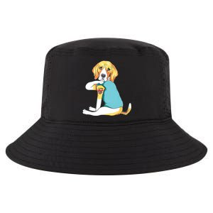 Fathers Day Gift Funny Dog Dad Beagle I Love Dad Tattoo Cool Comfort Performance Bucket Hat