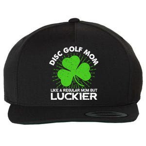 Funny Disc Golf Mom St Patrick's Day Lucky Irish Mama Gift Cute Gift Wool Snapback Cap