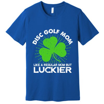 Funny Disc Golf Mom St Patrick's Day Lucky Irish Mama Gift Cute Gift Premium T-Shirt