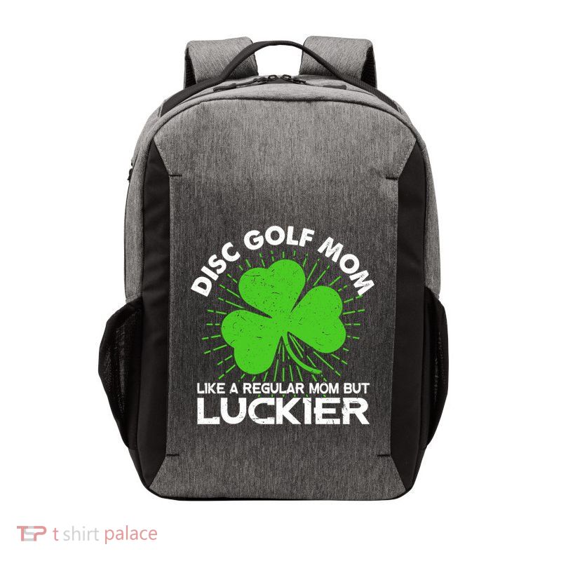 Funny Disc Golf Mom St Patrick's Day Lucky Irish Mama Gift Cute Gift Vector Backpack