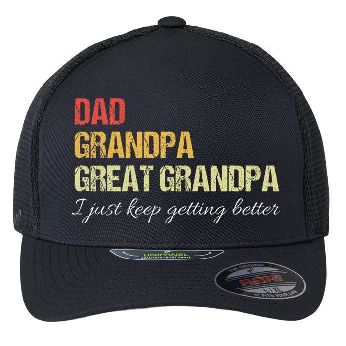 Fathers Day Gift from Grand Dad Grandpa Great Grandpa Flexfit Unipanel Trucker Cap