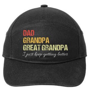 Fathers Day Gift from Grand Dad Grandpa Great Grandpa 7-Panel Snapback Hat