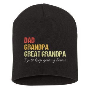 Fathers Day Gift from Grand Dad Grandpa Great Grandpa Short Acrylic Beanie