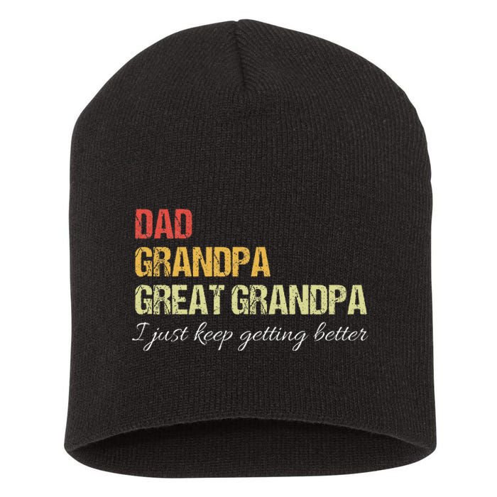 Fathers Day Gift from Grand Dad Grandpa Great Grandpa Short Acrylic Beanie