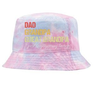 Fathers Day Gift from Grand Dad Grandpa Great Grandpa Tie-Dyed Bucket Hat