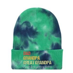 Fathers Day Gift from Grand Dad Grandpa Great Grandpa Tie Dye 12in Knit Beanie