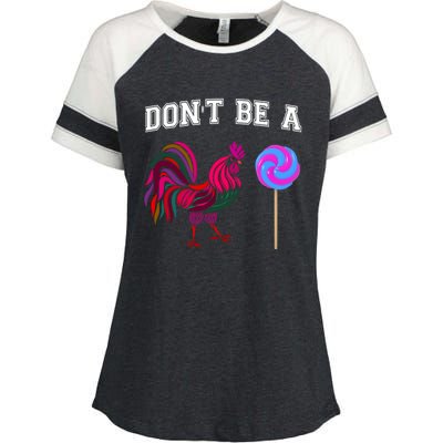 FatherS Day Gift Dont Be A Sucker Cock Enza Ladies Jersey Colorblock Tee